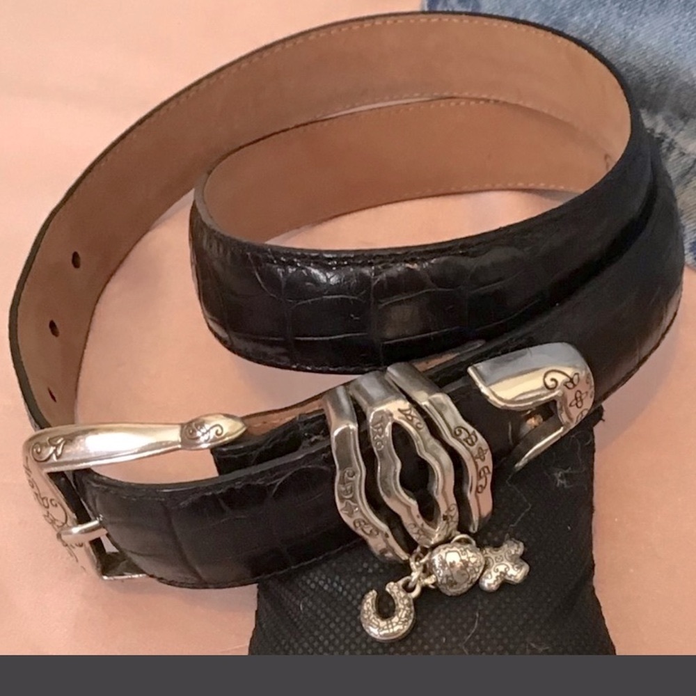 Brighton Belt with Silver-tone Charms